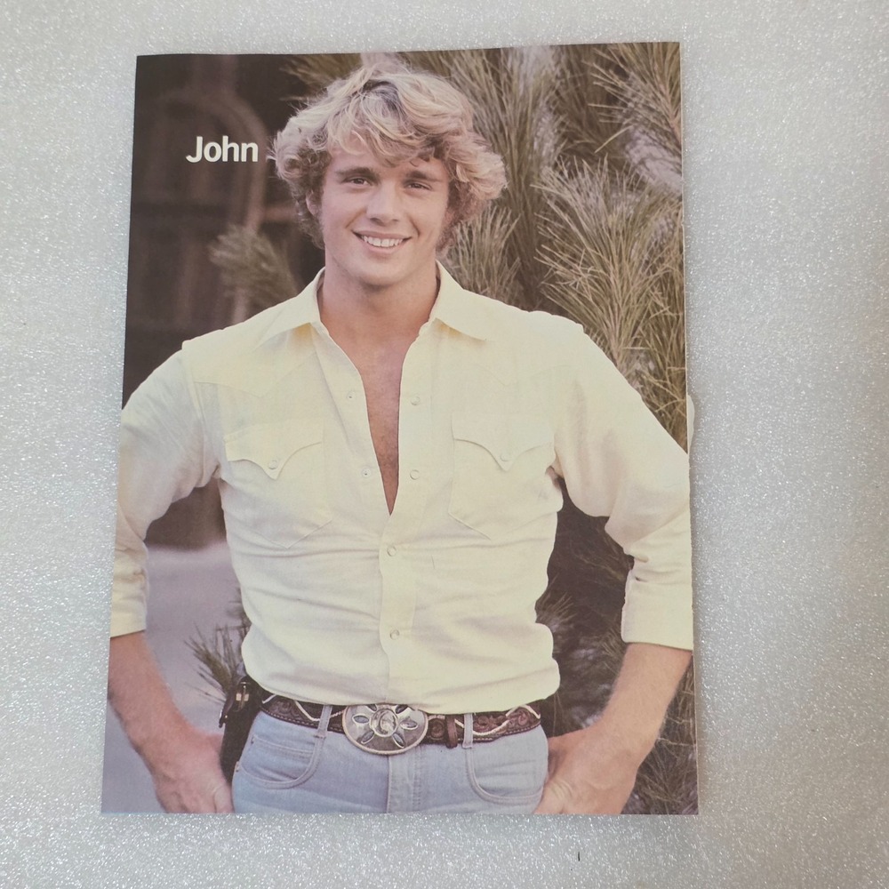 John Schneider & Lip Smackers Vintage 8x10 Poster 1980s Magazine Clipping Ad
